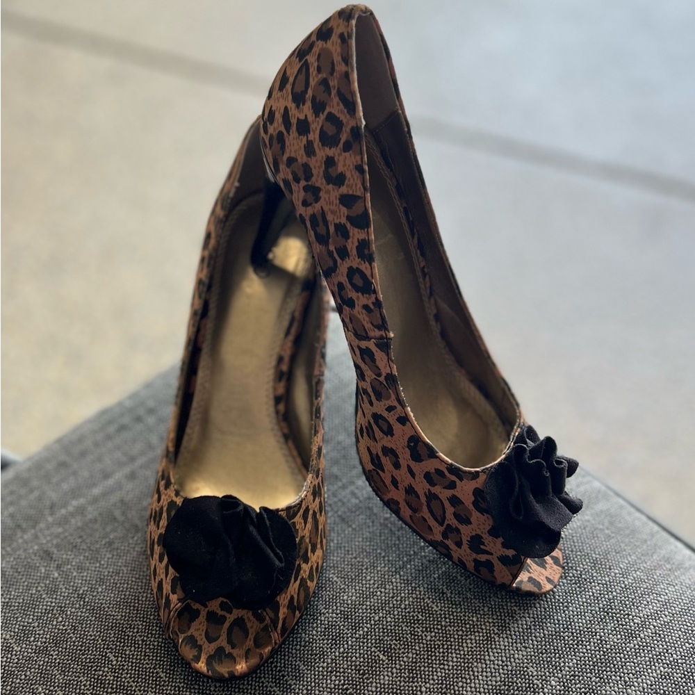Leopard Print Heels - image 1